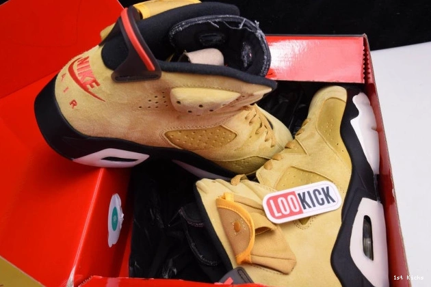 1st Kicks YELLOW CN1084-300 SCOTT AIR JORDAN 6 TRAVIS X 0809